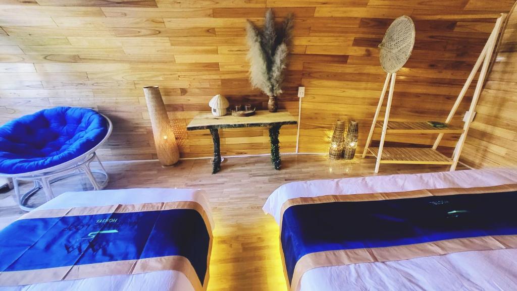 Giường trong phòng chung tại Ha Giang Loop Hostel &amp; Tours