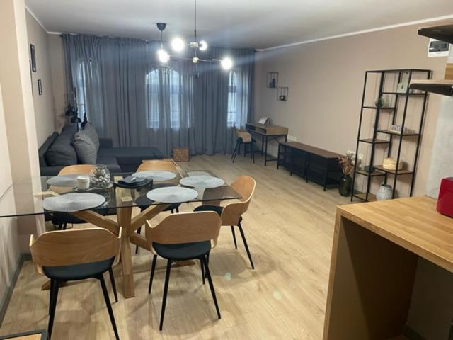 Kuchyň nebo kuchyňský kout v ubytování MiTRa Luxury Apartments
