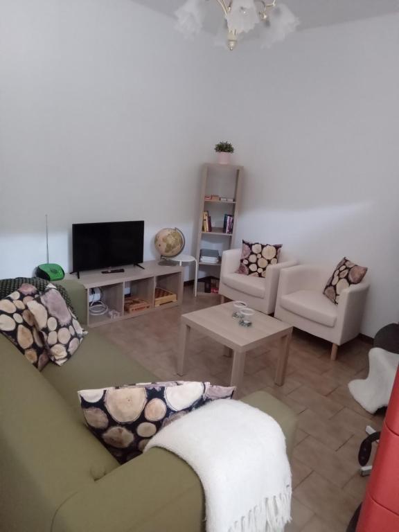 Posezení v ubytování Casa Biron