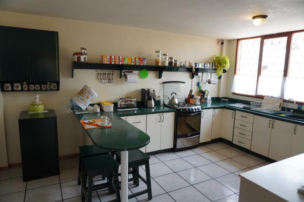 Kuchyň nebo kuchyňský kout v ubytování Hotel Rincon Aleman