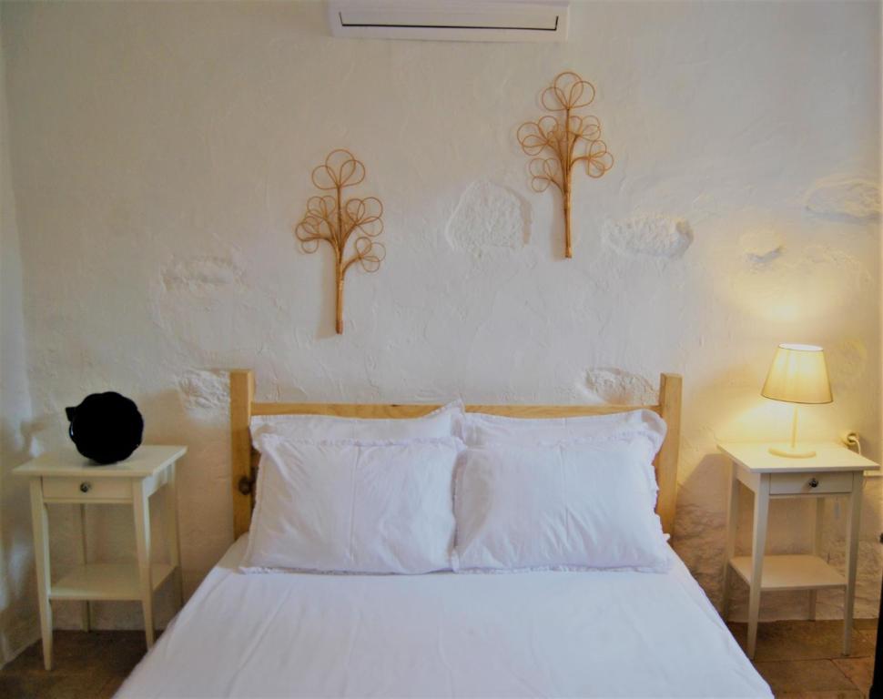 Cama o camas de una habitación en Beautiful tiny stone house in Datca