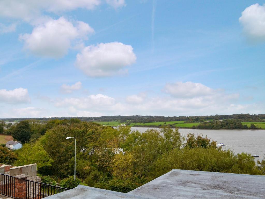 a view of a river from the roof of a house at Llys Aled in Llanedwen