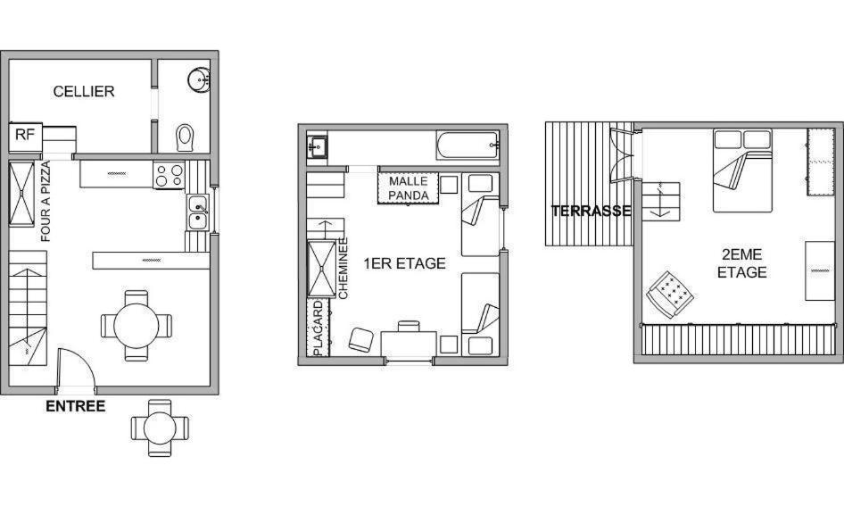 แผนผังของ Le gite panda saint-maymes