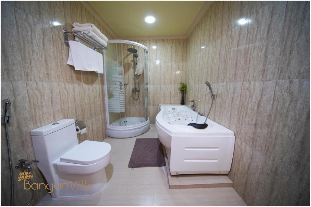 Koupelna v ubytování Banyan Villa Maldives Dhangethi