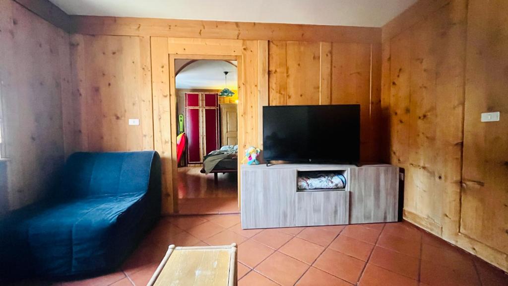 TV a/nebo společenská místnost v ubytování PredazzoHouse