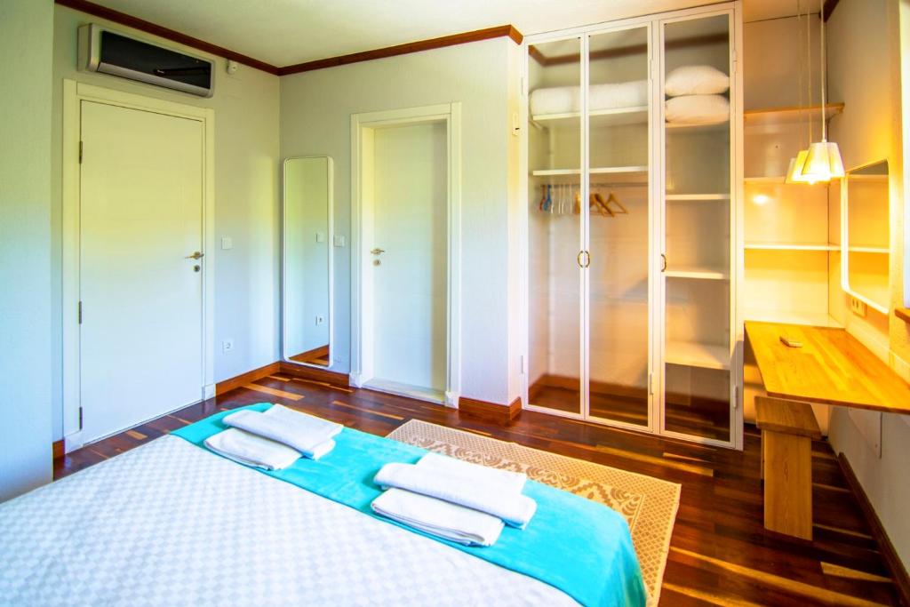 A bed or beds in a room at Dalyan Villa StoneHouse-1