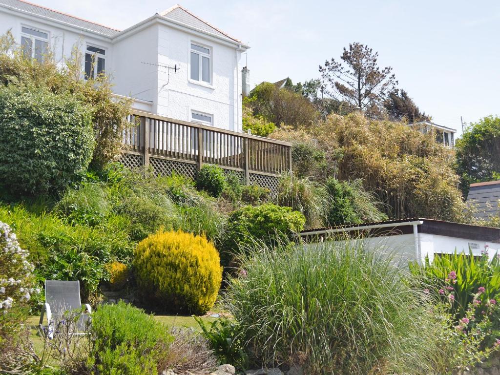 Hillside in Porthleven, Cornwall, England