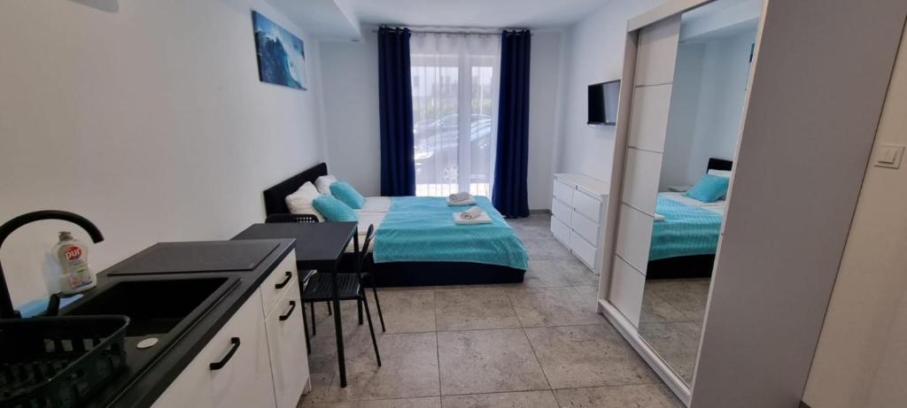 Apart Bałtyk Pokoje & Apartamenty - Chambre Double Avec Terrasse