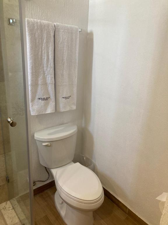 Koupelna v ubytování Hoteles Unico Express