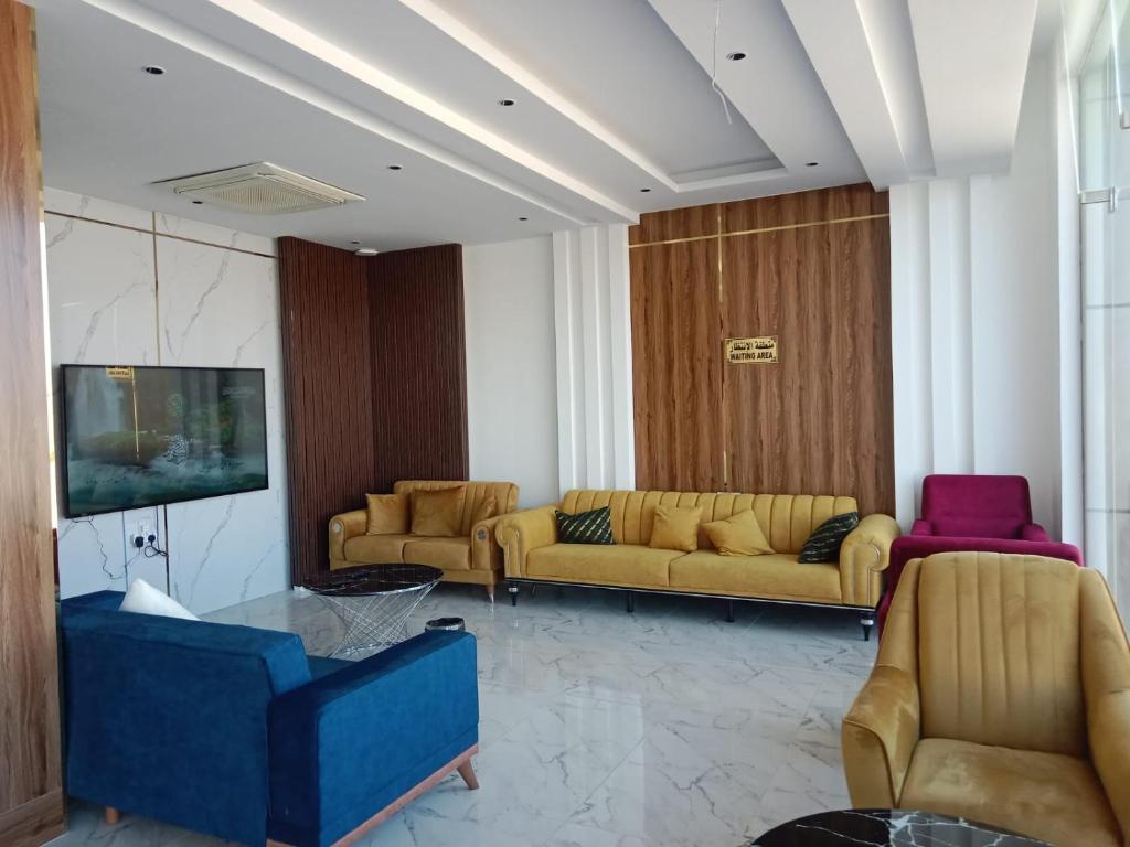 Posezení v ubytování Ewann Hotel Apartments
