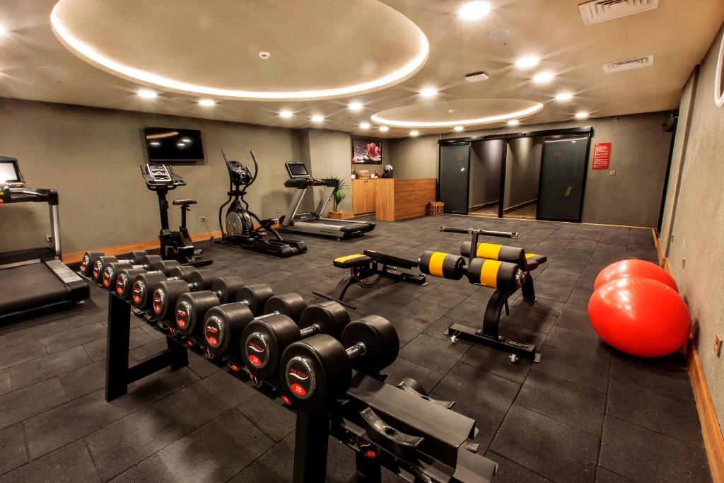 Fitness centrum a/nebo fitness zařízení v ubytování Ramada by Wyndham Erzurum