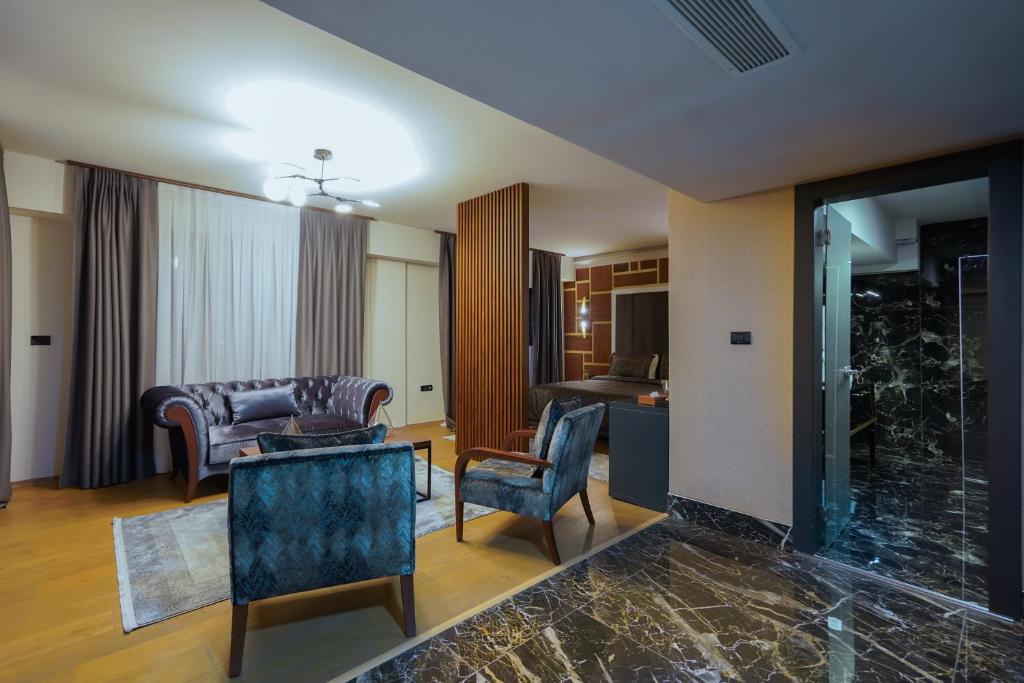 Posezení v ubytování Bushi Resort & SPA