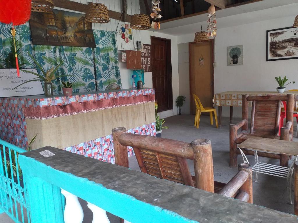Posezení v ubytování Paraiso Hostel Moalboal