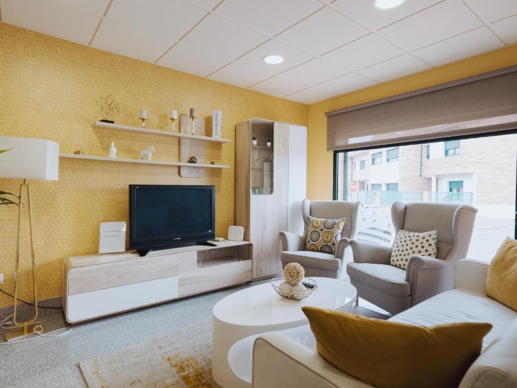 Posezení v ubytování Apartamento "CAMPO CARMEN"