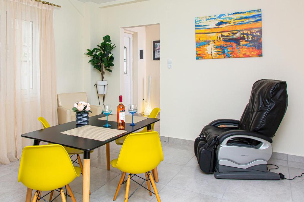 Posezení v ubytování DERMATAS RESIDENCE HERAKLION CITY CENTER