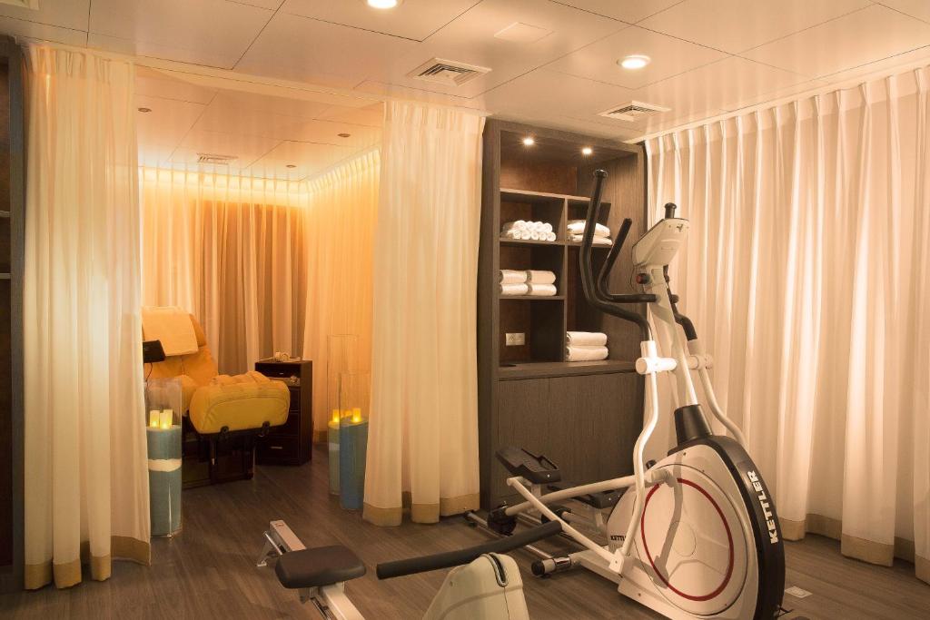 Fitness centrum a/nebo fitness zařízení v ubytování Hotel Villa Saxe Eiffel