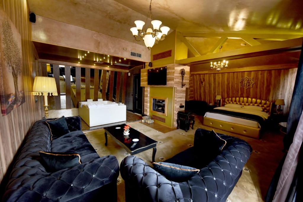 TV a/nebo společenská místnost v ubytování Hotel Hymeti's Palace