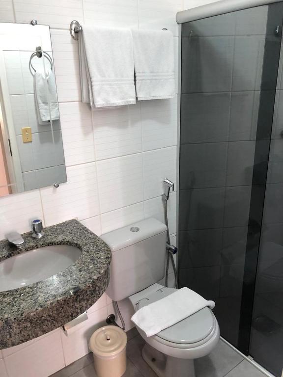 Koupelna v ubytování Pampulha Lieu Hotel