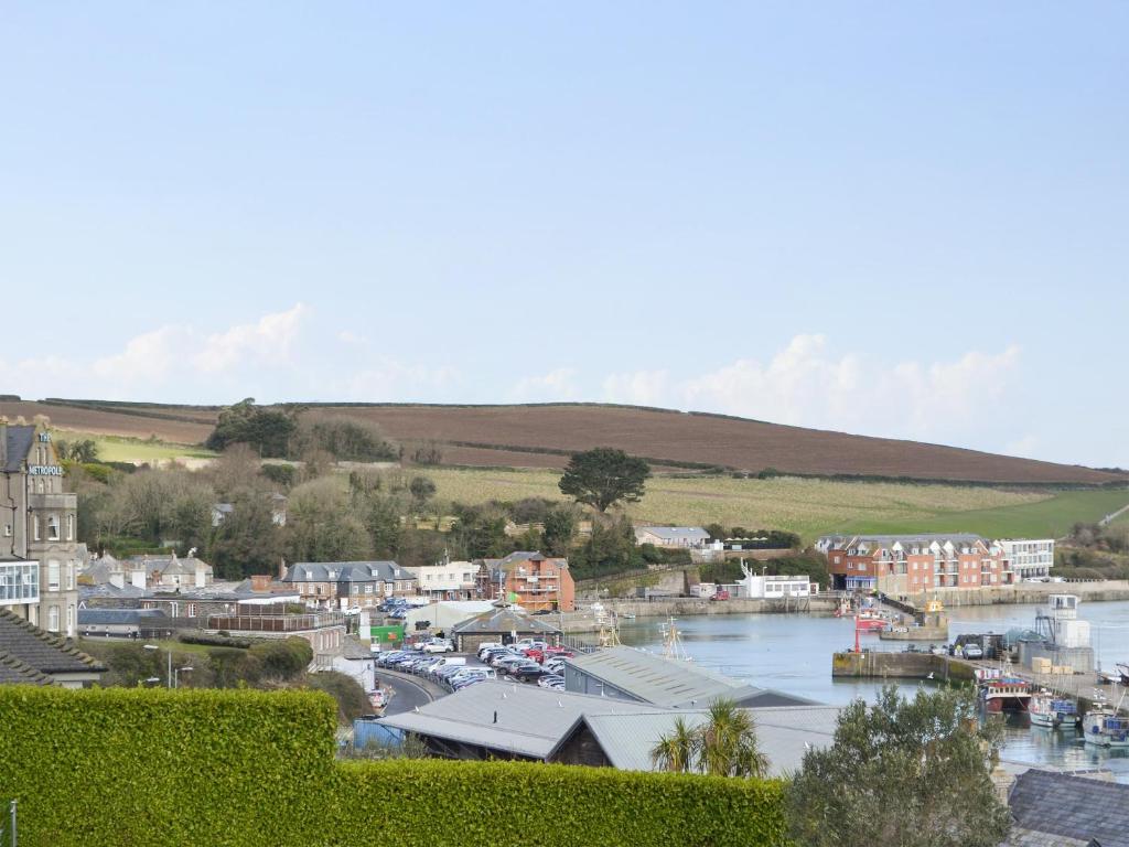 a view of a town with a body of water at Spring Tides in Padstow