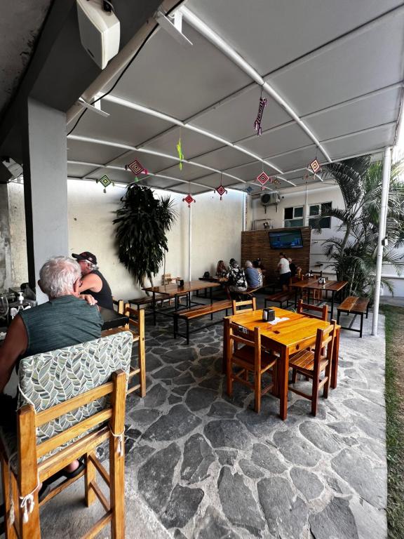 Restaurace v ubytování Hostal Bucerias