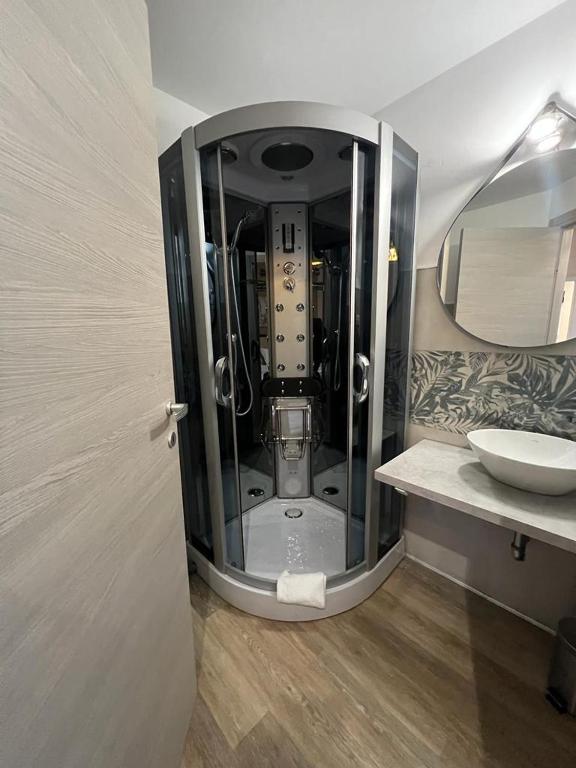 Koupelna v ubytování Domus La Foce Hotel