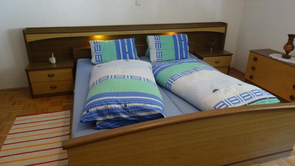 Postel nebo postele na pokoji v ubytování Ferienwohnung Schlemmer