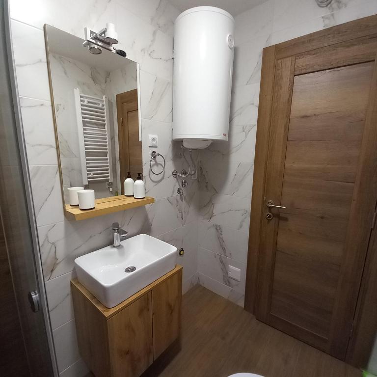Koupelna v ubytování Apartman Danica