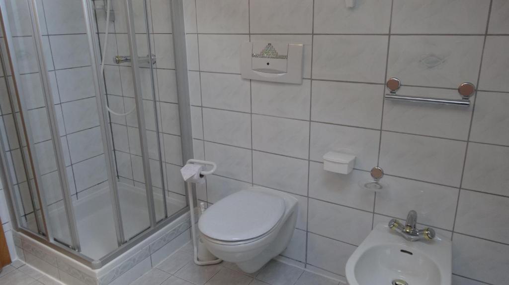 Koupelna v ubytování Ferienwohnung Schlemmer