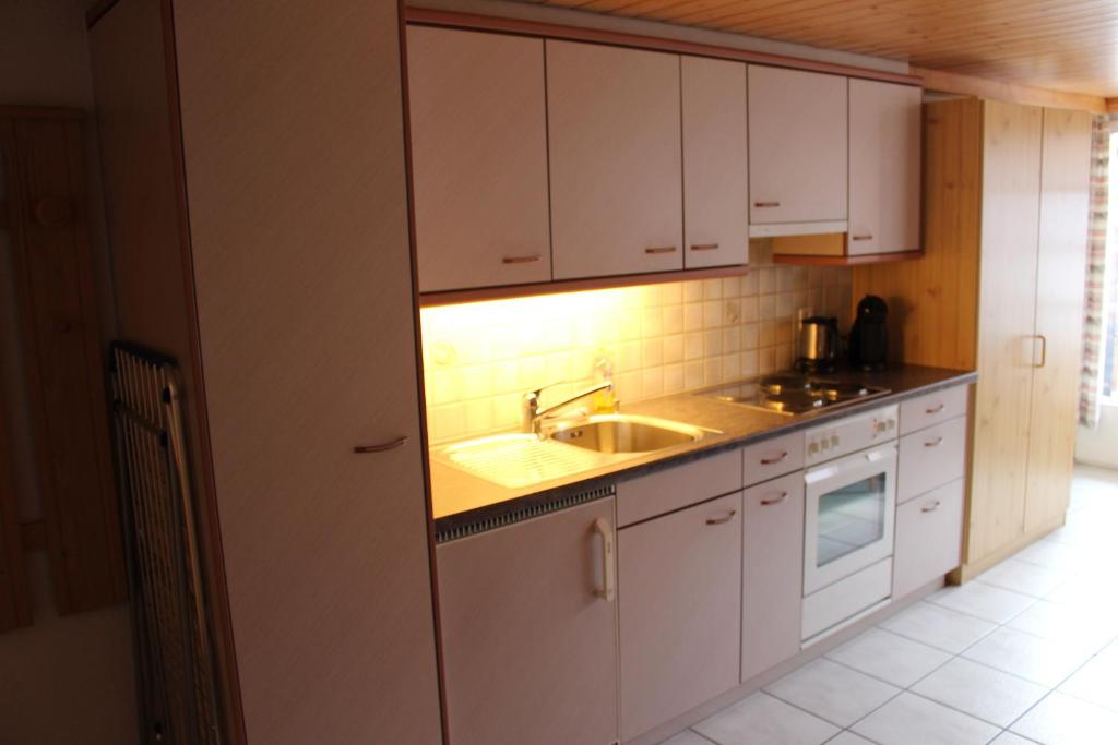Een keuken of kitchenette bij Chalet Spinne