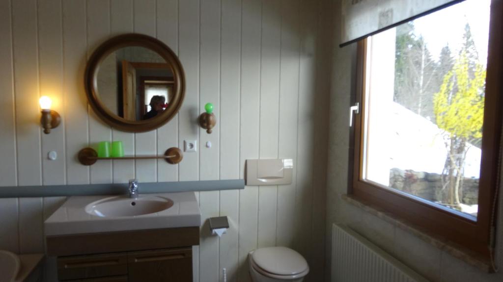 Koupelna v ubytování Ferienwohnung Schlemmer