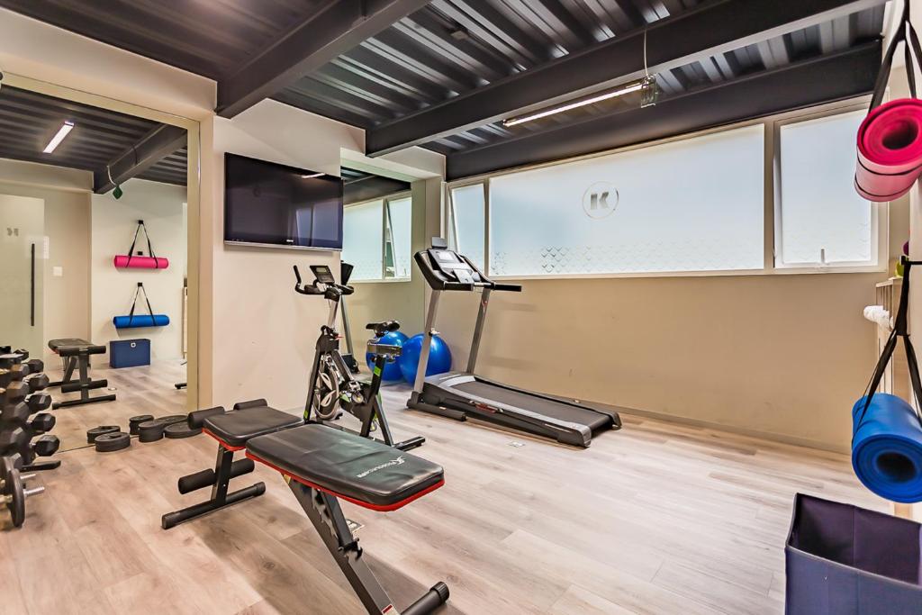 Fitness centrum a/nebo fitness zařízení v ubytování KALI Centro Mexico City