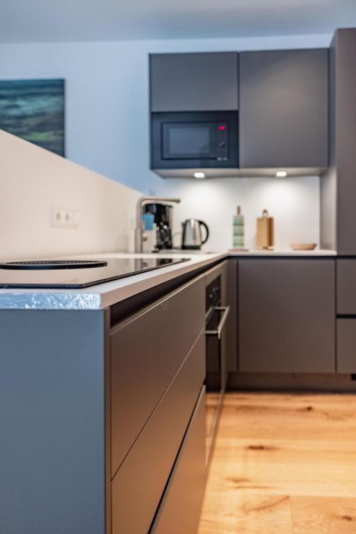 Kuchyňa alebo kuchynka v ubytovaní Berg Apartment-Berg im Drautal