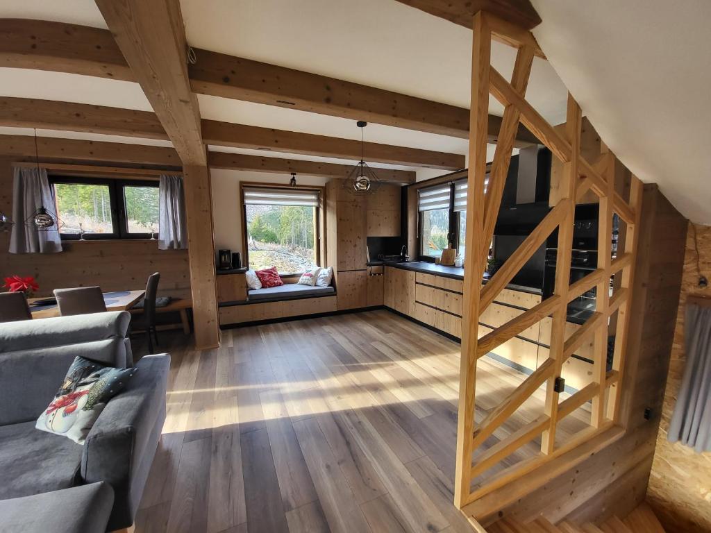 Posezení v ubytování Hillview Jasná Chalet