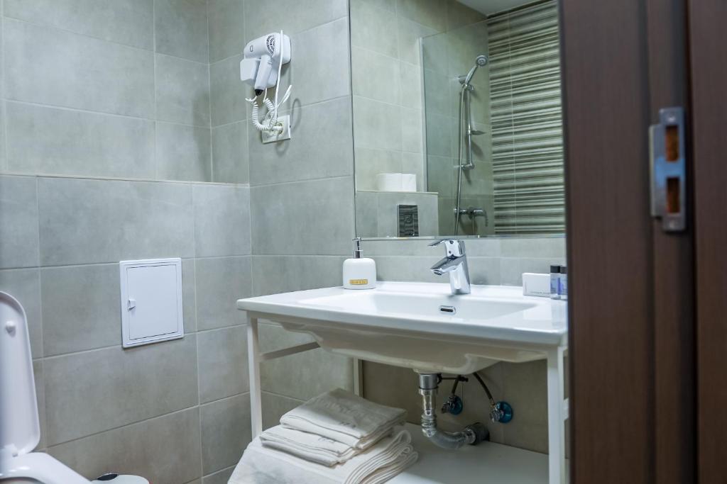 Koupelna v ubytování Hotel Ana Eforie