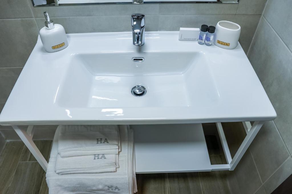 Koupelna v ubytování Hotel Ana Eforie