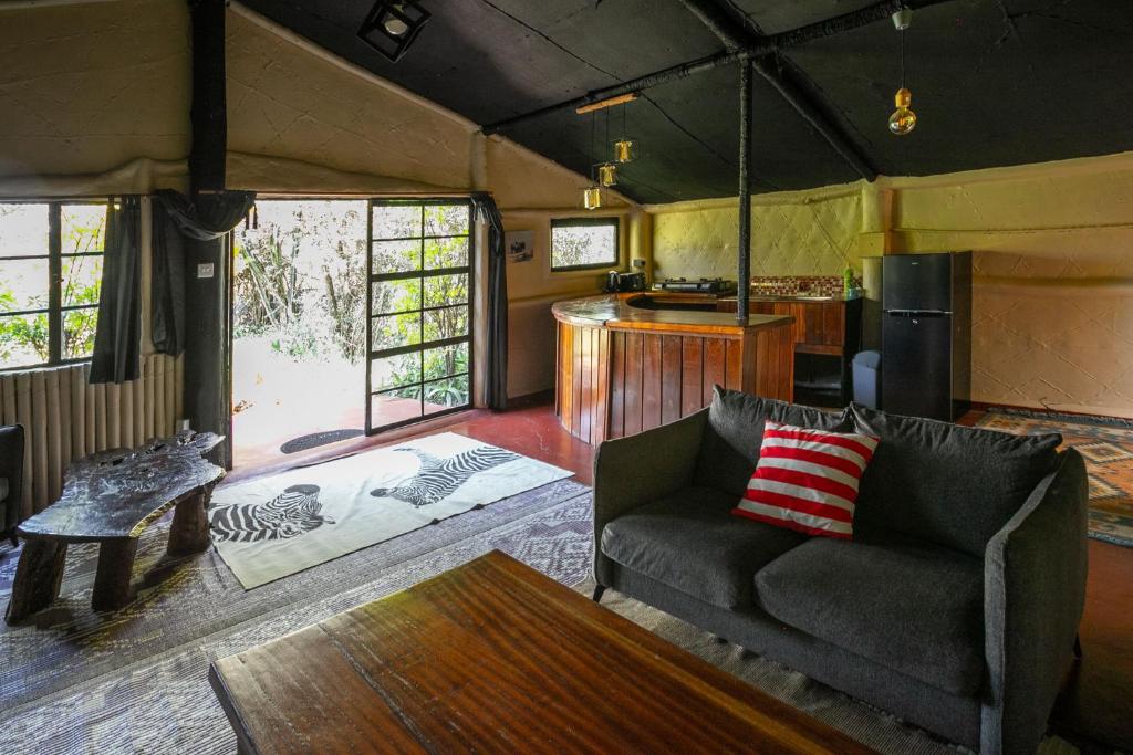Posezení v ubytování Punda Milias Lodge