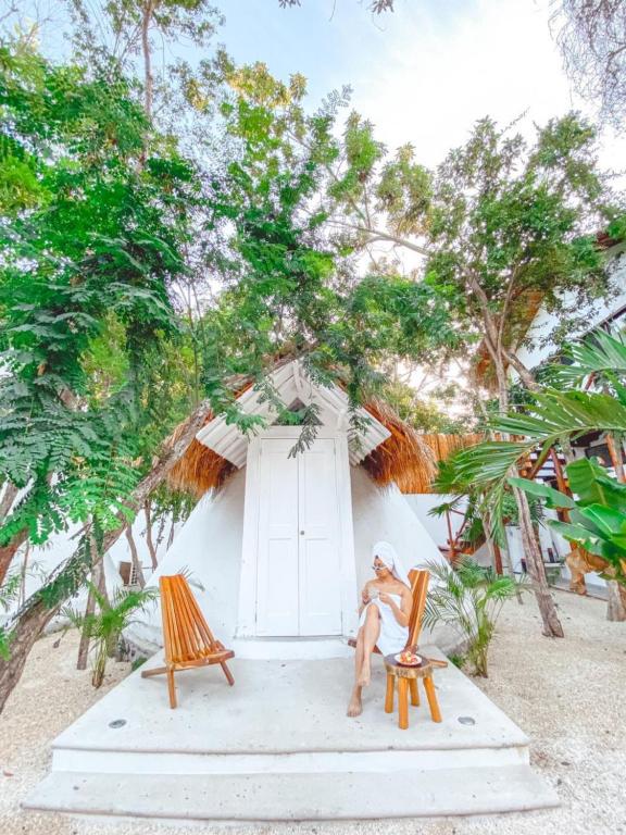 Un jardín fuera de Mimosa Tulum