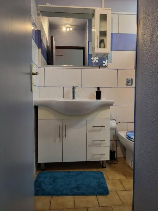 Koupelna v ubytování Studio confort proche de la mer