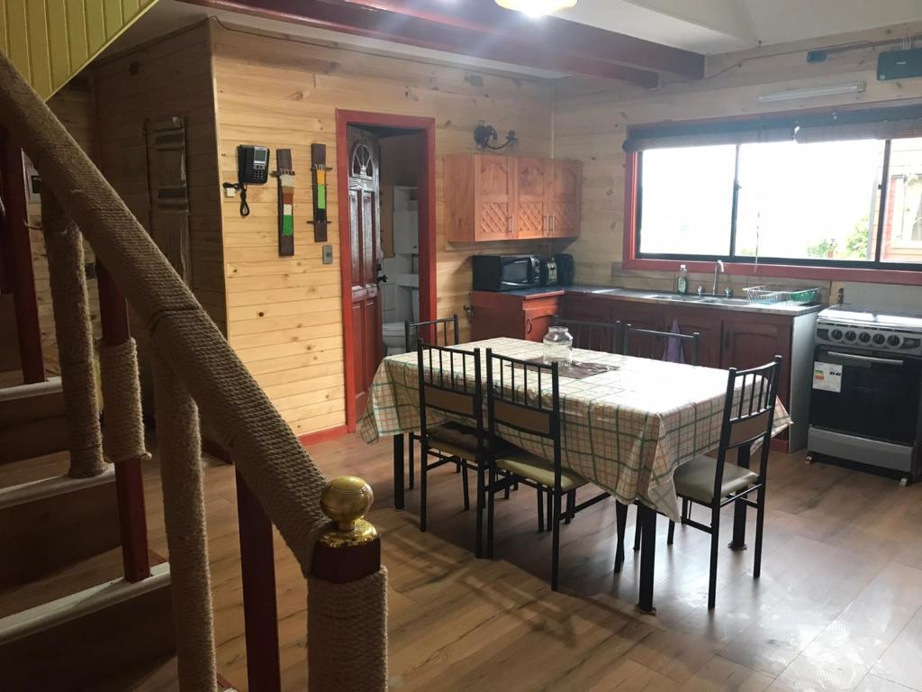 Cucina o angolo cottura di Cabañas y hostal Aurora