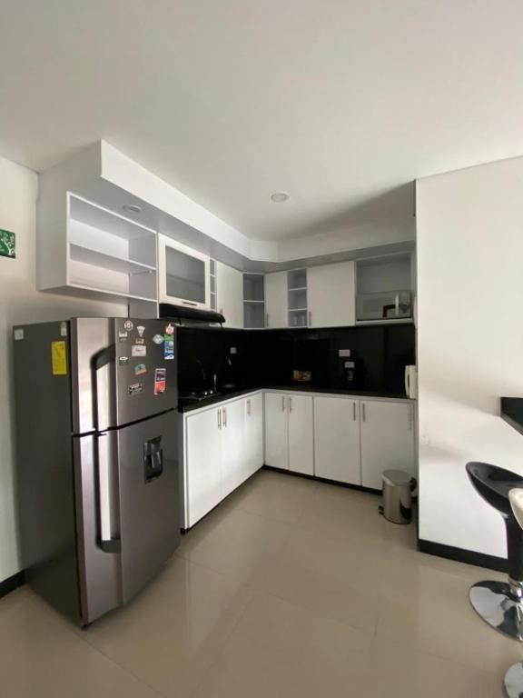 Kuchyň nebo kuchyňský kout v ubytování Hotel Campestre Villa Juliana