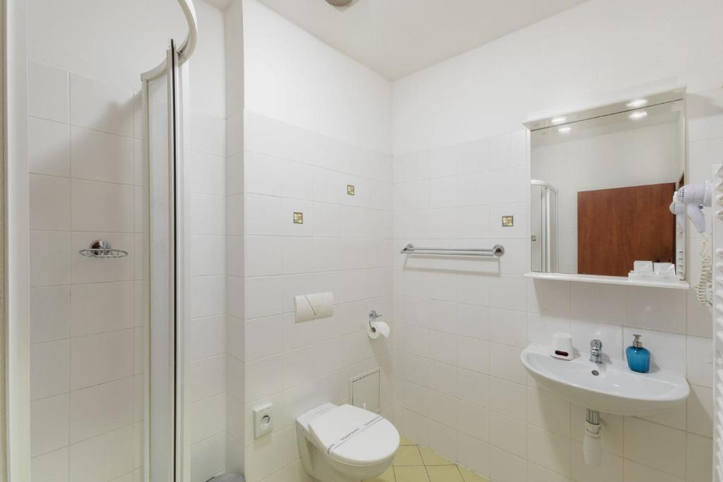 Koupelna v ubytování Hotel Augustus et Otto