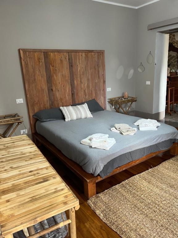 Postel nebo postele na pokoji v ubytování A casa di Lallo