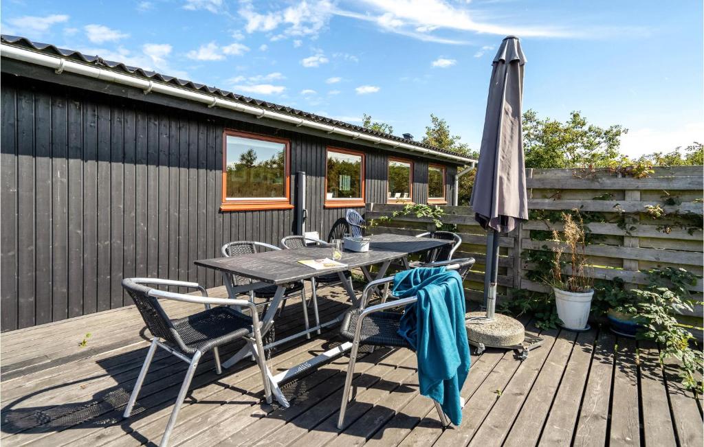 Balkón nebo terasa v ubytování Cozy Home In Skjern With Kitchen