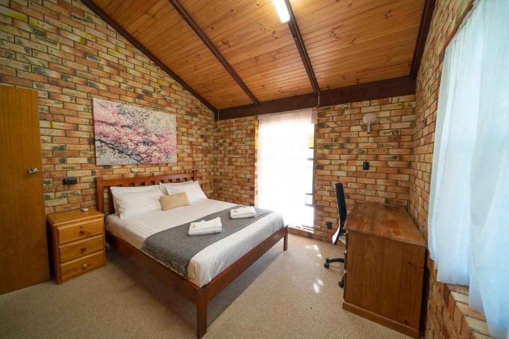 Postel nebo postele na pokoji v ubytování Blickinstal Holiday Retreat