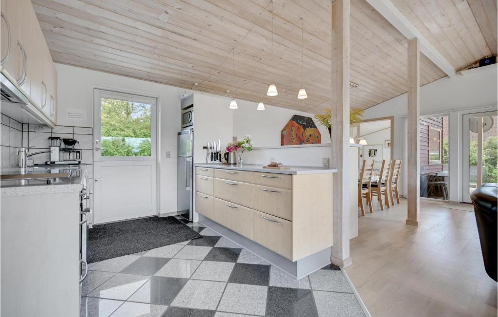 Kuchyň nebo kuchyňský kout v ubytování Holiday Home Havbakken Knebel V