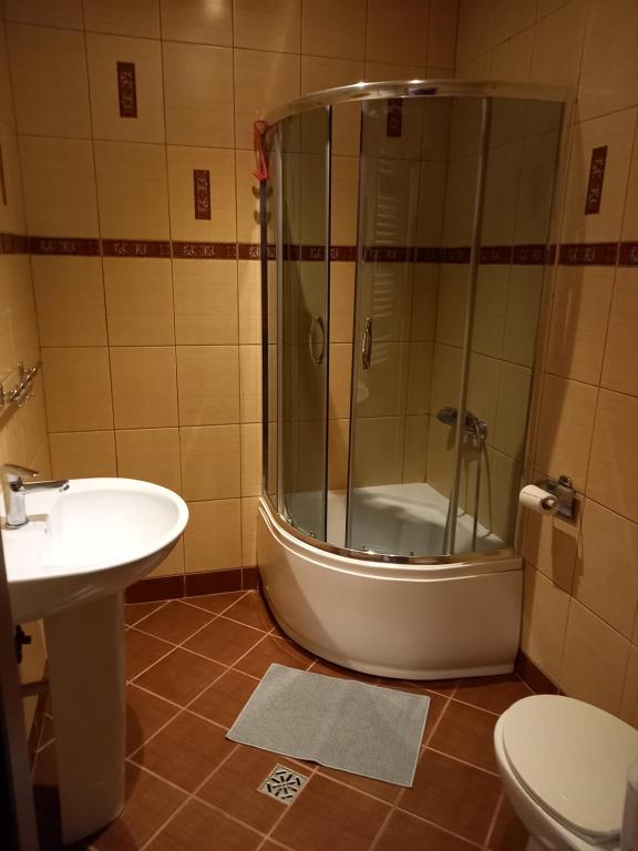 Koupelna v ubytování ZACISZE