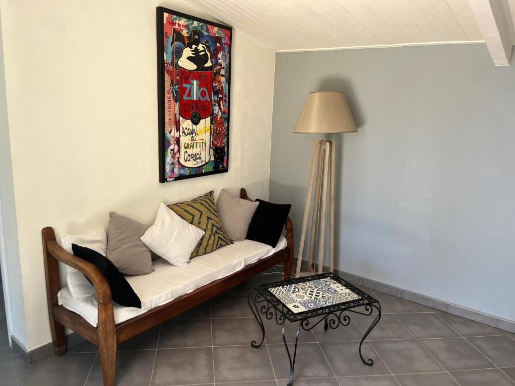 Posezení v ubytování Villa vue mer