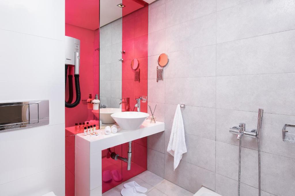 Koupelna v ubytování Afrodite Suites