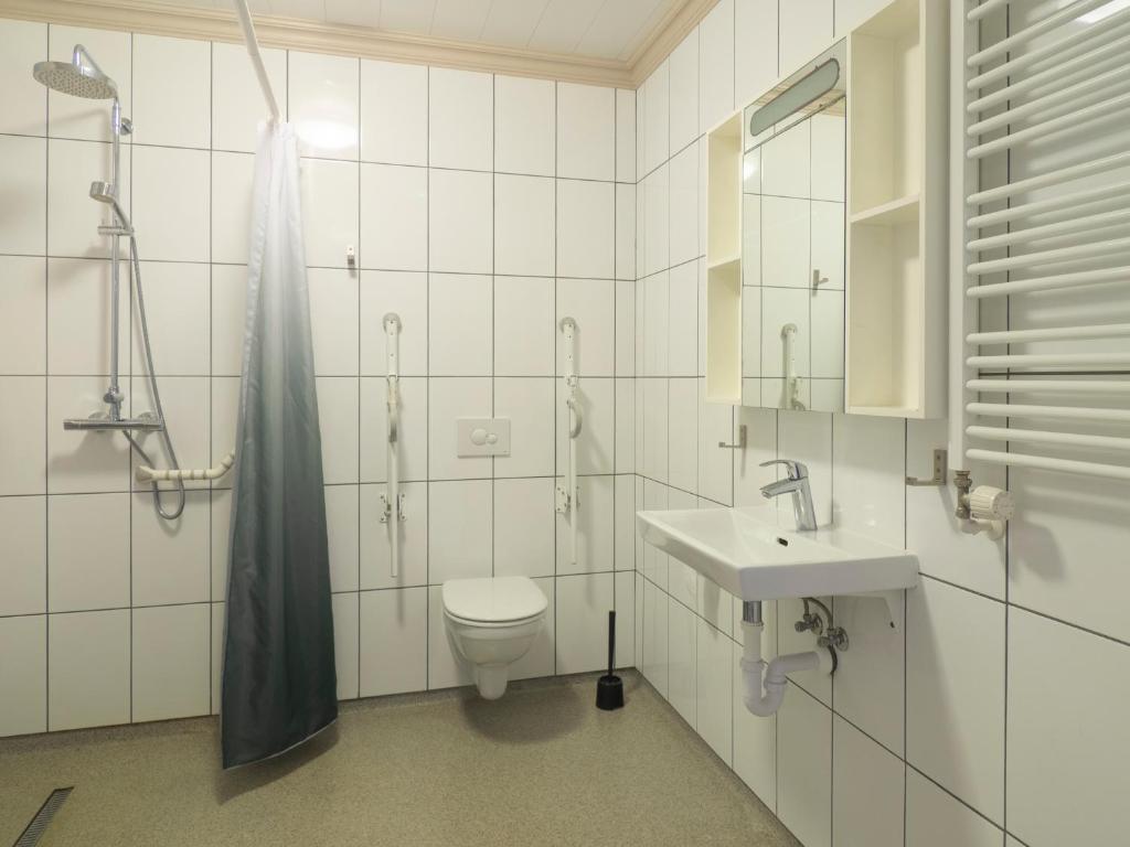 Ένα μπάνιο στο Studio Apartments