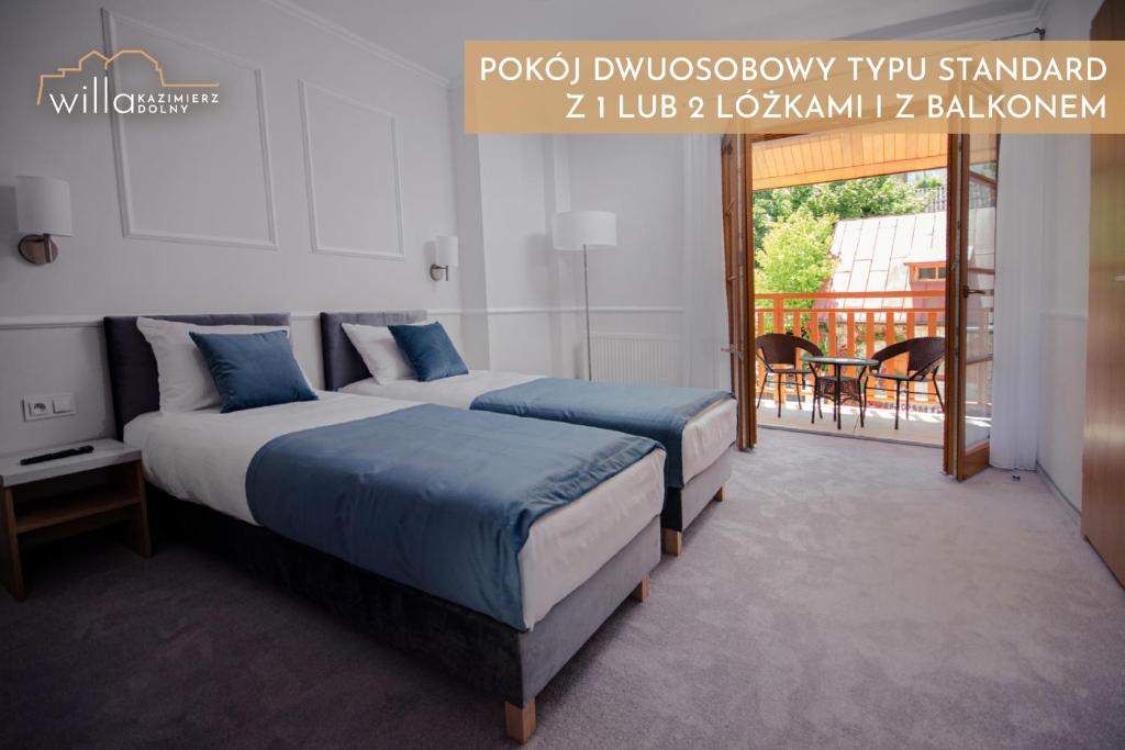 Posteľ alebo postele v izbe v ubytovaní Willa Kazimierz Dolny